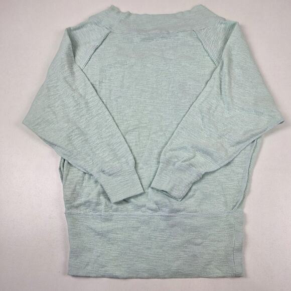 Free People We The Free Sweater Womens Small Mint Green Raglan Pullover Cropped - Picture 9 of 10
